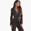 Women's Blazer and Straight Pants Suit Set