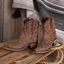 Women's Cowboy Embroidered Ankle Boots