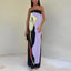 Women's Strapless Printed Summer Party Maxi Dress