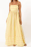 Women's Striped Strappy Summer Maxi Dress