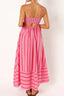 Women's Striped Strappy Summer Maxi Dress