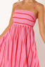 Women's Striped Strappy Summer Maxi Dress