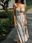 Women's Summer Corset Midi Dress