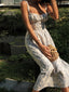 Women's Summer Corset Midi Dress