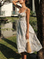 Women's Summer Corset Midi Dress