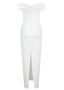 Women's White Evening Maxi Dress