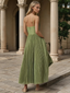 Women's Pleated Sculpted Maxi Dress