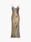 Women's Elegant Neptune White Wedding Guest Maxi Dress