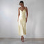 Women's Sleek Slip Delicate Strap Detail Maxi Dress