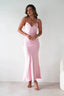Women's Sleek Slip Delicate Strap Detail Maxi Dress