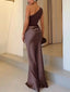 Women's Wedding Guest Dress One-Shoulder Evening Dress