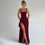 Women's Sleek Formal Slip Open Back Maxi Dress