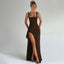 Women's Sleek Formal Slip Open Back Maxi Dress
