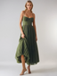 Women's Pleated Sculpted Maxi Dress