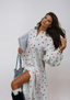Women's Hearts Embroidered Shirt Dress