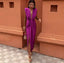 Women's Pleated Soft Midi Dress