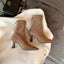Women's Pointed Sculpted Heel Ankle Boots