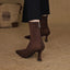 Women's Pointed Sculpted Heel Ankle Boots