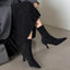 Women's Pointed Sculpted Heel Ankle Boots