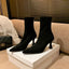 Women's Pointed Sculpted Heel Ankle Boots