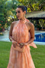 Women's Printed Halter Neck Maxi Dress