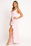Women's Ruched V-Neck Maxi Dress