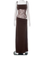 Women's Elegant Long Lace Detail Dress