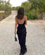 Women's Ruffle Evening Gown Maxi Dress