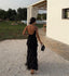Women's Ruffle Evening Gown Maxi Dress