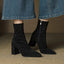 Women's Block Heel Ankle Boots