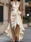 Valentina | Formal Halter Wrap Graduation & Wedding Guest Dress