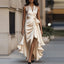 Valentina | Formal Halter Wrap Graduation & Wedding Guest Dress