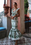Women's Elegant Embroidered Summer Party Maxi Dress