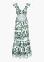 Women's Elegant Embroidered Summer Party Maxi Dress