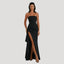 Women's High Slit Strapless Maxi Dress