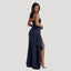 Women's High Slit Strapless Maxi Dress