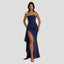 Women's High Slit Strapless Maxi Dress