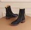 Women's Stylish Rounded Toe Block Heel Ankle Boots