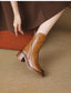 Women's Stylish Rounded Toe Block Heel Ankle Boots