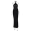 Women's Elegant Halter Neck Backless Maxi Dress