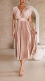 Women's Elegant Pleated Maxi Dress