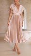 Women's Elegant Pleated Maxi Dress