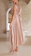 Women's Elegant Pleated Maxi Dress
