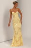 Women's Elegant Floral Jacquard Corset Maxi Dress