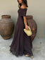 Women's Off Shoulder Maxi Dress