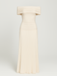 Women's Wedding Guest Pleated Maxi Dress
