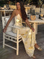 Women's Yellow Gold Summer Maxi Dress