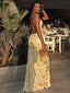 Women's Yellow Gold Summer Maxi Dress