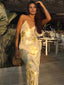 Women's Yellow Gold Summer Maxi Dress