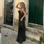 Women's Classic Polka Dot V-Neck Maxi Dress